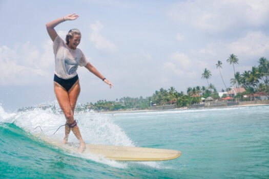 Surfing in Bentota